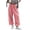 Pink, variant on QIbmong Sweatpants Women Loose Fitted Adjustable Hem Track Pants Elastic High Waist Streetwear Casual Joggers with Pockets(XL,Navy)