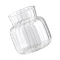 thumbnail image 4 of facefd Clear Glass Flower Vase Stem Plant Jar Table Floral Display Decor 7.5x8.5cm, 4 of 9