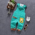 thumbnail image 2 of KIDSCOOL SPACE Baby Denim Overall,Hooded Little Kid Jean Jumper,Blue,3-4 Years, 2 of 3