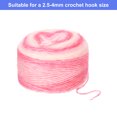 thumbnail image 4 of Unique Bargains Gradient Cake Cotton Acrylic Wool Mixed Pink Yarn, 300g, 3 Pack, 4 of 8