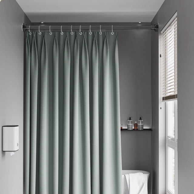 Yrmaups Tringle Télescopique à Tension, Tringle à Rideau Sans Perçage pour Douche, Tige Réglable en Acier Inoxydable pour l'Optimisation de l'Espace de Séchage des Vêtements