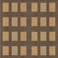 thumbnail image 1 of Ahgly Tapis d'Intérieur Lavable en Machine Carré Transitionnel Bronze Brun, 8 Pieds Carré, 1 of 7