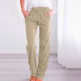 thumbnail image 3 of Bigersell Womens Cargo Jeans Boot Cut Jeans Clearance Woman Jeans Wide-Leg Denim Pants Button Closure Washed Ripped Loose Jeans Female Fitted Mid Waist Ankle Length Pants Style J-46 Beige XL, 3 of 6
