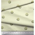 thumbnail image 3 of Soimoi Poly Georgette Fabric Leaves & Floral Block Decor Fabric Printed Yard 52 Inch Wide, 3 of 3
