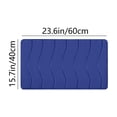 thumbnail image 3 of Fridja Washable Bathroom Mat, Memory Foam Bath Mat for Bathroom, Absorbent Bathroom Rug Non-Slip Rubber Back, 15.7''x23.6'', Blue, 3 of 5