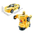 thumbnail image 2 of NAOJIE Transformer Car,Rc Cars,Robot Toys,Children'S Light Music Toy Car - Little Yellow Sports Car, 2 of 2