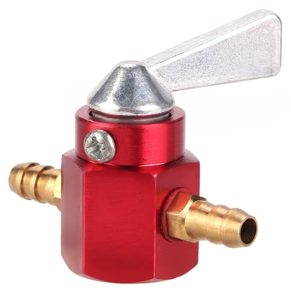 Khall Interrupteur de Carburant Suuonee, 6mm Cnc Aluminium Robinet de Gaz en Ligne Interrupteur de Robinet pour Fosse Pro Quad Dirt Bike Atv