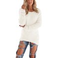 thumbnail image 1 of UKAP Chandail Femme Hiver Chaud Pull-Over Ample Blanc m, 1 of 1