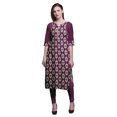 thumbnail image 1 of Bimba Cotton Printed Straight Kurtis For Women Panel Kurta Summer Tunic-X-Large, 1 of 6