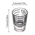 thumbnail image 2 of Glass & Bottle Series Thickened Glass Graduated Measuring Cup with Double Handle and Three Red Sizes for Precise Brewing and Cooking, 2 of 3