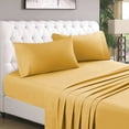 thumbnail image 1 of 300 Thread Count 100% Egyptian Cotton 4-Piece Bed Sheet Set (1 Flat, 1 Fitted Sheet, 2 Pillow Covers) 24 Inches Deep Pocket Solid Pattern, 1 of 6