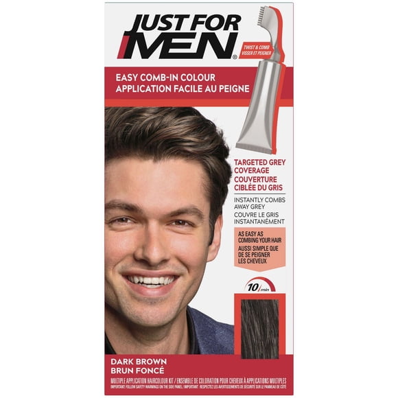 Just For Men Application Facile au Peigne Brun Foncé A-45