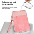 thumbnail image 2 of Tablet Bag Nylon Carry Case Portable Waterproof Laptop Sleeve Tablets Carrying Earphone Pocket Replacement for iPad 7.9-8.4 Inch Pink, 2 of 7