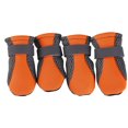 thumbnail image 1 of 4Pcs Pet Dog Shoes Non-slip Soft Sole Breathable Mesh Adjustable Straps Boots, 1 of 8