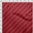 thumbnail image 3 of oneOone Coton Cambric Tissu Rouge Rayures Matériel de Couture Tissu Imprimé au Mètre 56 Pouces de Large, 3 of 4