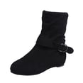 thumbnail image 2 of Qertyioot Bottes de Neige Zippées pour Femmes, Chaussures Rétro Vintage pour Femmes avec Boucle Intérieure à Fermeture Éclair et Talons Bas, 2 of 9