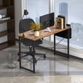 thumbnail image 4 of Gymax Bureau d'Ordinateur Moderne 47 Pieds' Table d'Étude et d'Écriture avec Sac de Rangement Rustique, 4 of 10