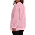 thumbnail image 4 of Timegard Oversized Sweatshirt for Women Crewneck Long Sleeve Tops Fall Fashion Pullover with Pockets, 4 of 8