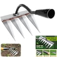 thumbnail image 2 of Rake For Gardening And Weeding Ironrake The Heavy Duty Weeding Rake Rake For Dethatching Garden Weeding Tools For Backyard Loosening Took Set Took Bag Snap on Mini Toolbox, 2 of 8