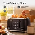 thumbnail image 3 of Salton NuRetro Digital 4 Slice Toaster, Midnight Black Model ET2184BK, 3 of 8