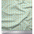 thumbnail image 1 of Soimoi Polyester Crepe Fabric French Horn Musical Instrument Print Fabric by Yard 42 Inch Wide, 1 of 3