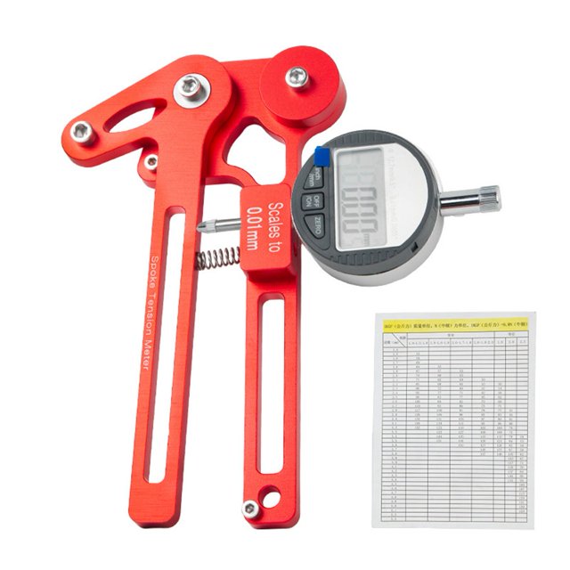 Bgsha Bicyclette Bicyclette Tension de Rayons Compteur de Tension Roue Outil de Fabrication Fil Tension