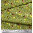 thumbnail image 3 of Soimoi Velvet Fabric Heart,Vehicles & Animals Cartoon Printed Fabric 1 Yard 58 Inch Wide, 3 of 3