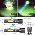 thumbnail image 3 of Dvkptbk Flashlights High Lumens Rechargeable Bright LED Flashlight 7 Modes with Usb Cable Ipx6 Handheld Powerful Flash Light for Camping Camping Essentials, 3 of 9
