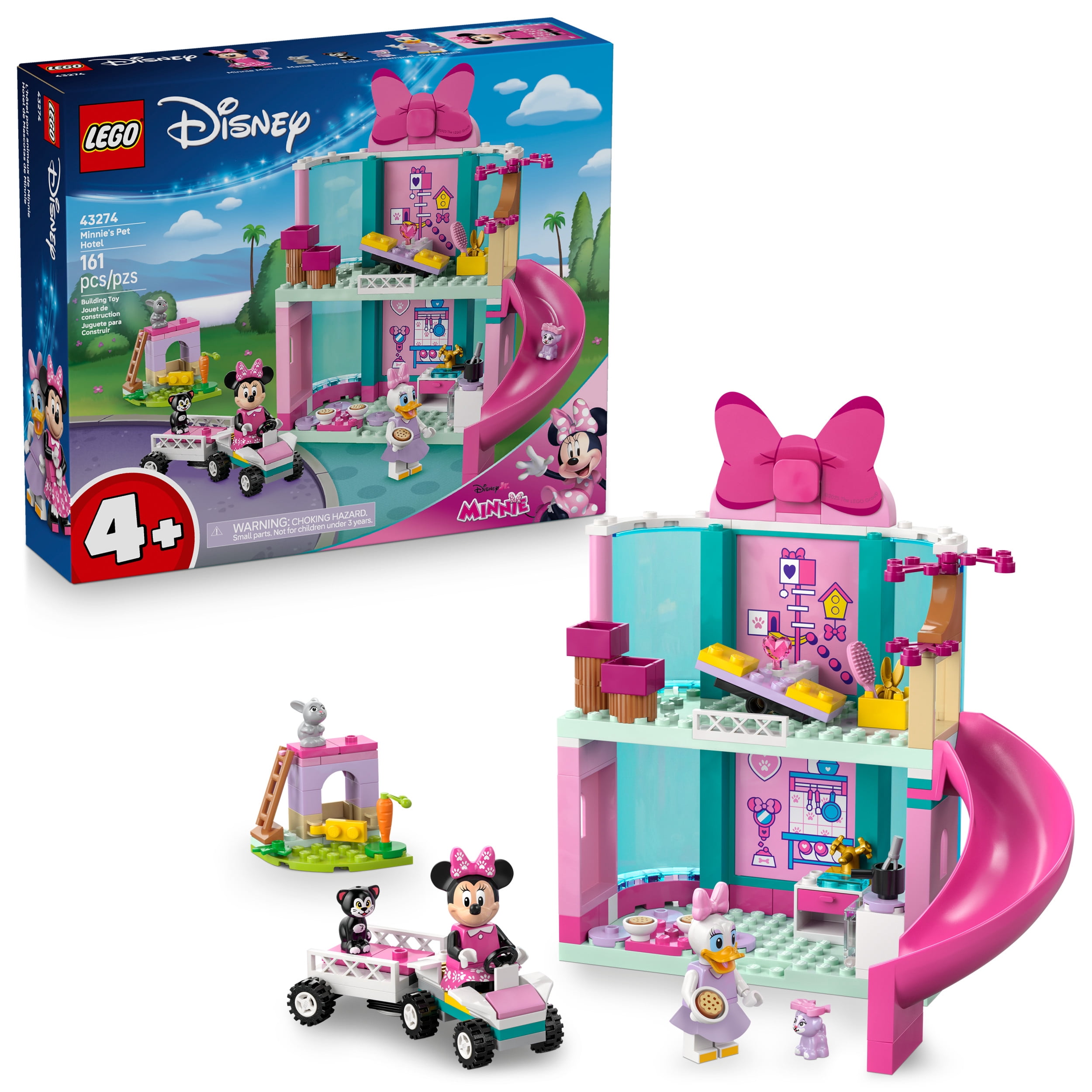 LEGO Disney L’hôtel pour Animaux de Minnie, Ensemble de Jouet à Construire La Maison de Mickey 43274