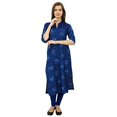 thumbnail image 2 of Bimba Tunique Longue en Coton pour Femmes, Kurta, Blouse Imprimée Ethnique Indienne, 2 of 6