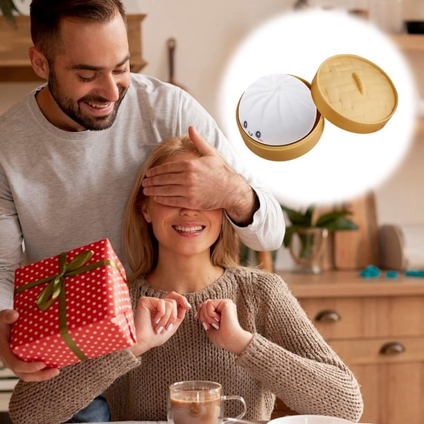 Jouet Anti-stress En Forme De Ravioli – Peluche à Presser, Décor Rigolo Pour Bureau