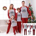 thumbnail image 1 of TIMIFIS Matching Noël Pajamas pour Famille Hommes Xmas Vacances Col Rond Manches Longues Haut et Pantalon Long à Carreaux Rouges Tenue d'Intérieur Ensemble de Noël Pajamas Assorti pour Famille, 1 of 5