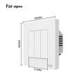 thumbnail image 1 of Smart Dimmer Switch for Zigbee Light Dimming APP Work Home Dimmable 1-3Gang, 1 of 6