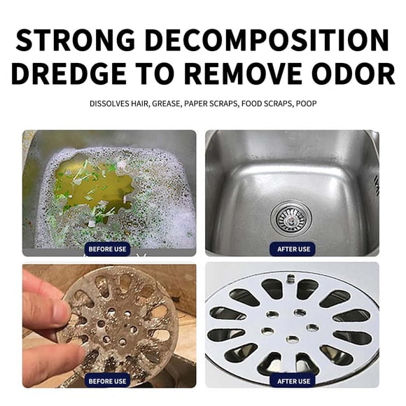 TopLLC Clean Products for Cleaning, Cleaning Supplies Foam Lime Dredging Solution For Dissolving Kitchen Toilet And Floor Blockage Agent For Drainage 500ml agent for drainage
