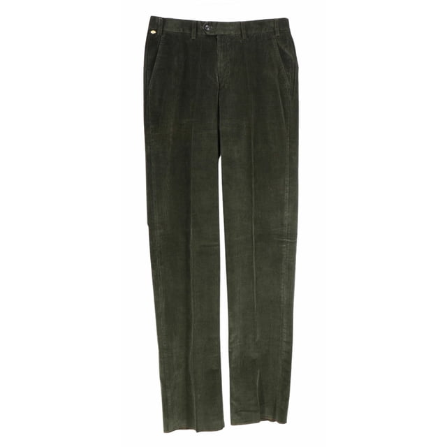 Hiltl Pantalon Vert Supima Corderoy pour Hommes & Capri - 32