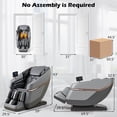 thumbnail image 3 of COSTWAY Relaxation48 Full Body Zero Gravity Massage Chair, SL Track Massage Recliner w/Airbags, Back & Waist Heater, Foot Rollers, Voice Control, Auto Shoulder Scan, 3 of 10