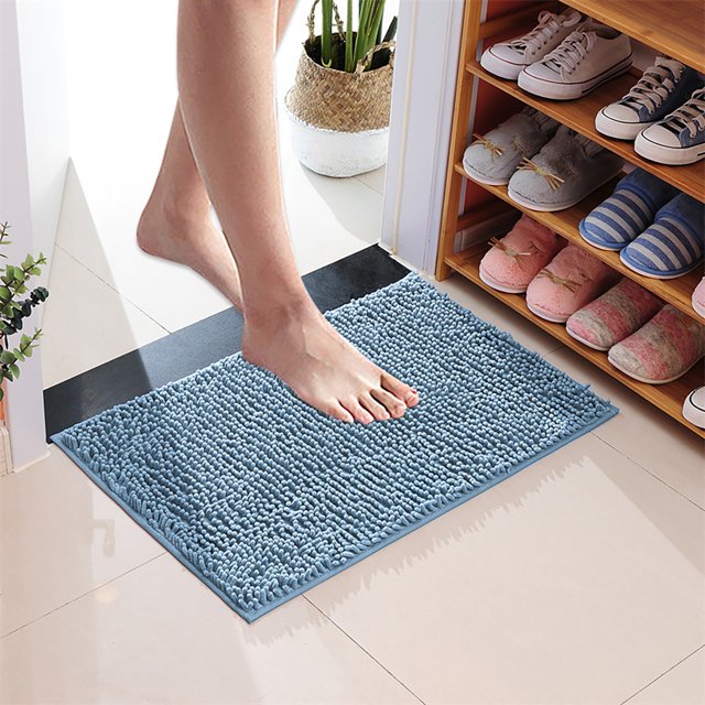 Tapis de Porte pour Chien en Microfibre Absorbante Antidérapant Lavable Tapis pour Animal Tapis d'Entrée Lavable à la Machine Tapis Intérieur Extérieur