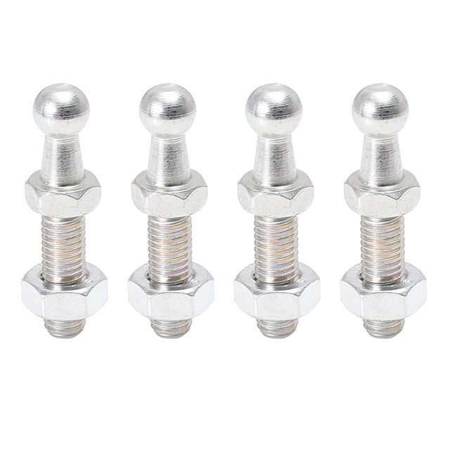 Unique Bargains 4 Set 10mm Car Gas Strut Ball Stud Silver Tone for Gas Struts Shock