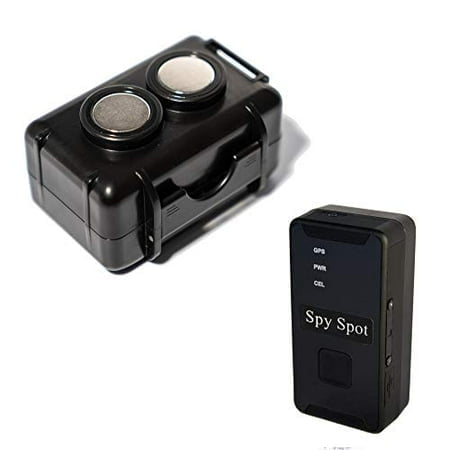 Spy Spot 4G Real Time Mini GPS Tracker GL 300MG - Magnetic Waterproof Case and SIM card - Hidden Portable Locator Tracking Device for Cars, Boats, Eldery, Kids - Black - Subscription required