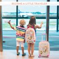 thumbnail image 2 of Costway 2PC Kids Luggage Set 18'' Rolling Suitcase &  12'' Backpack Travel ABS Mermaid, 2 of 4