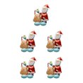 thumbnail image 2 of Ruiboury Party Decor Essential Christmas Foil Balloons With Exquisite Patterns Balloon Christmas Suitable For Any Places multicolor Gift Box Santa Claus 5Set, 2 of 6
