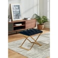 thumbnail image 1 of Imperial Tufté Pouf Avec Base D'Or X (Black), 1 of 1