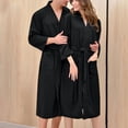 thumbnail image 1 of RXIRUCGD Robe de Nuit d'Hiver Chaude pour Femmes Peignoir pour Couple Hommes et Femmes et Robe de Nuit d'Hiver ( Noir, Taille : L ), 1 of 2
