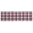 thumbnail image 3 of vidaXL Sun Lounger Cushion Red Check Pattern 200x60x3cm Oxford Fabric, 3 of 5