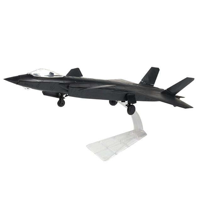 KLKCMS 1/72 Education Toy Building Model Kits 4D Plane Model Miniature J20 Aircraft for Black