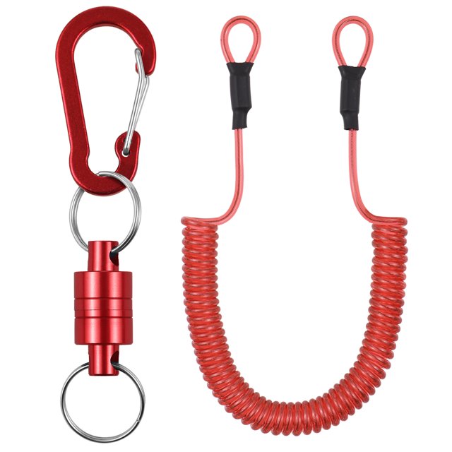 Tool Lanyard Bungee Cords with Carabiner Clips Strong Magnetic Net