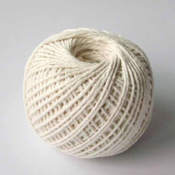suxuMhao Braided Cotton Rope, 2.47oz/93yd, White, 1 Roll Soft Cotton Twine, DIY Rope for Crafts, Thin Cotton String & Decorative Rope for Home Decoration and DIY Projects