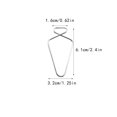 thumbnail image 3 of 10 Pieces Ceiling Tile Hooks Stainless Steel Easy installtion Simple Design without Deformation Hanging Sign Home Organization Ceiling F7, 3 of 6