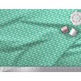 thumbnail image 3 of Soimoi Green Poly Georgette Fabric Diagonal Arrow Printed Craft Fabric by the Yard 42 Inch Wide, 3 of 3