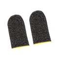 thumbnail image 1 of 2pcs Gaming Screen Gloves Nylon Knitted Screen Gloves Sweatproof Game Game Gloves Sweatproof Elastic Game Controller Sleeves, Yellow, 1 of 8